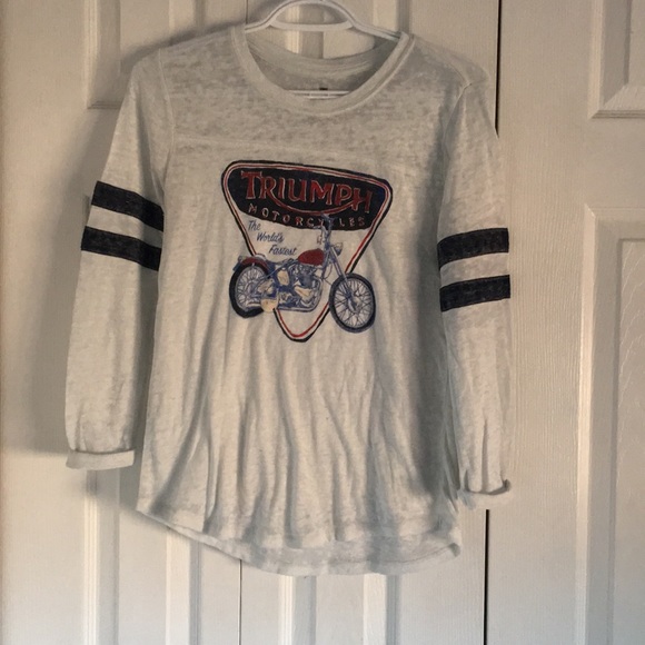 Lucky Brand Triumph Motorcycles T Shirt - Picture 3 of 4